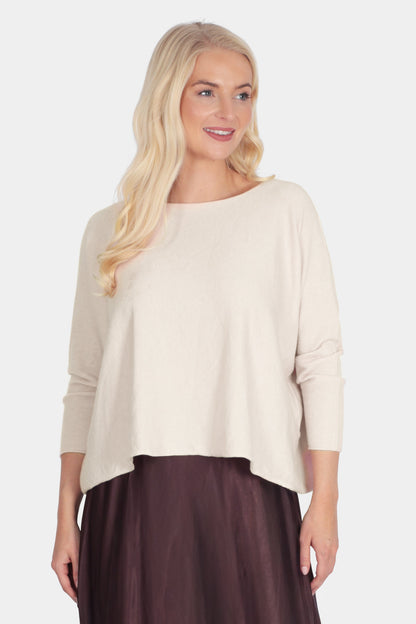 Cloud One Boxy Slash Neck Crop