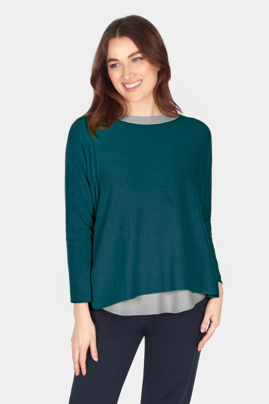Cloud One Boxy Slash Neck Crop