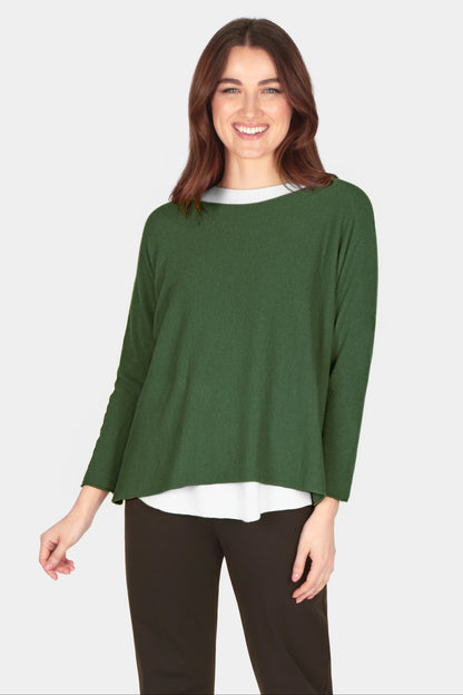 Cloud One Boxy Slash Neck Crop