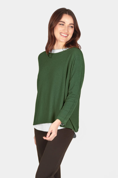 Cloud One Boxy Slash Neck Crop