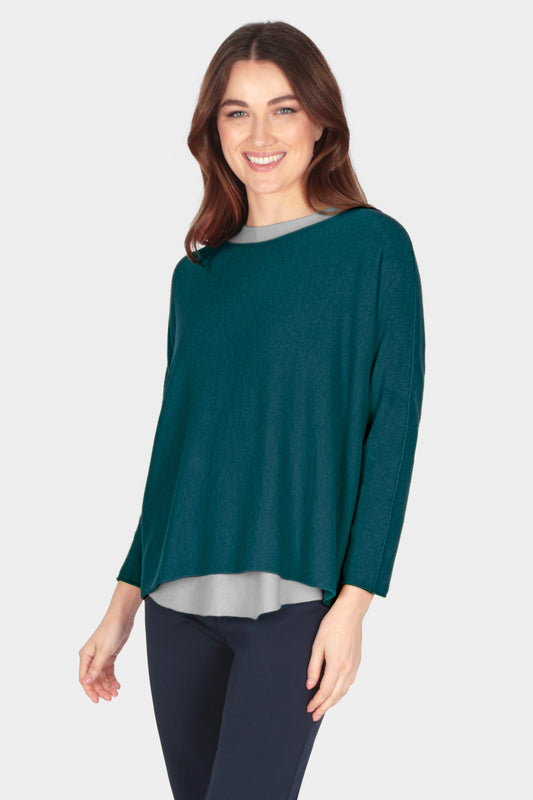 Cloud One Boxy Slash Neck Crop