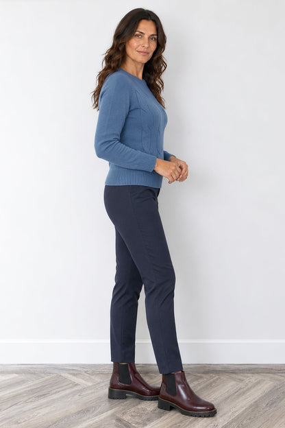 Pencil Leg Viscose Trousers