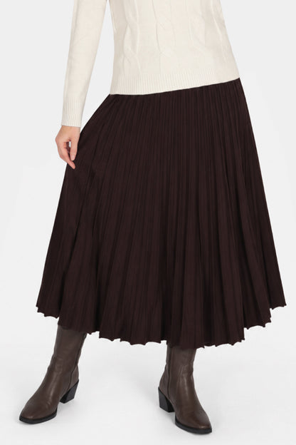 Cloud Knit Pleat Skirt
