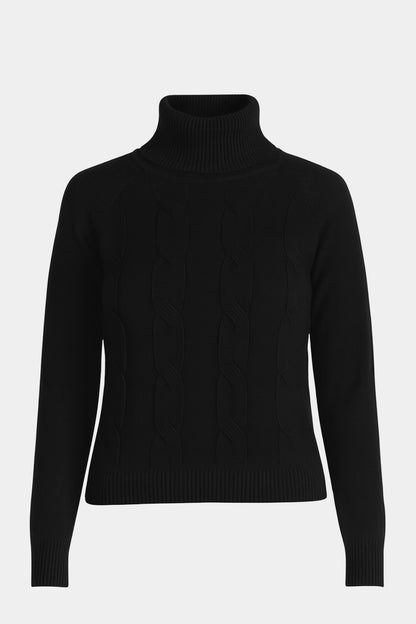 Roll Neck Front Cable Jumper