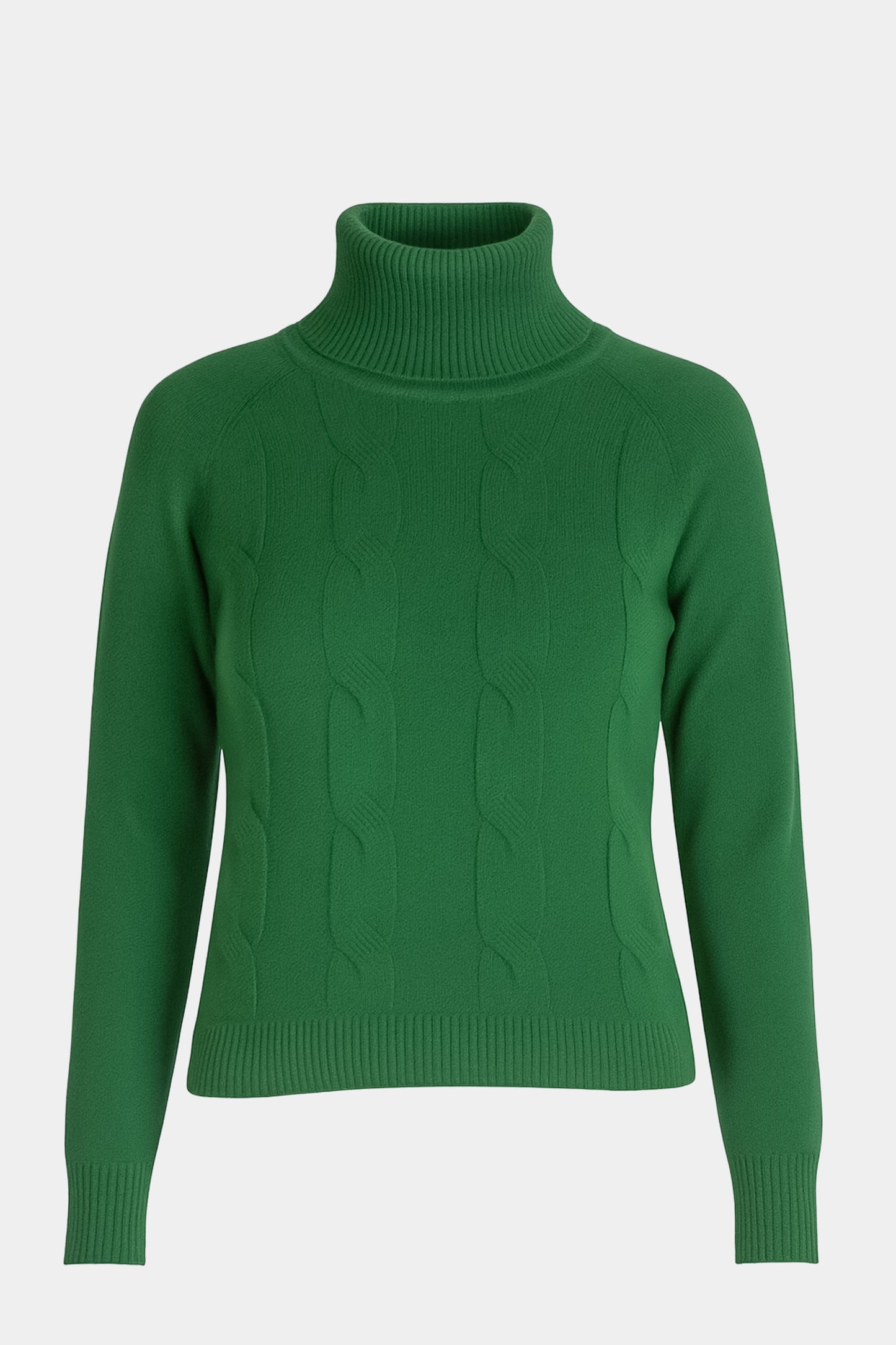 Roll Neck Front Cable Jumper