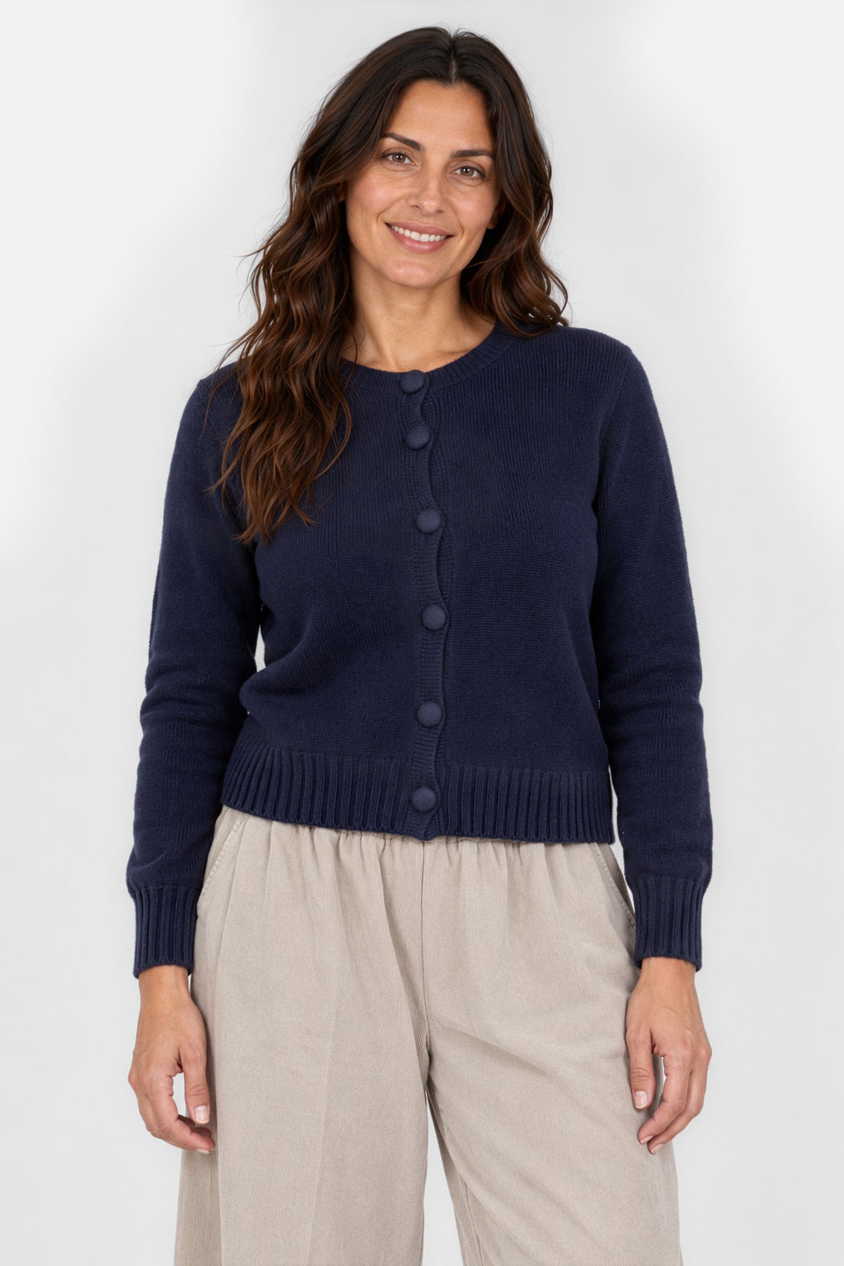 Cloud Two Crew Knit Cardigan