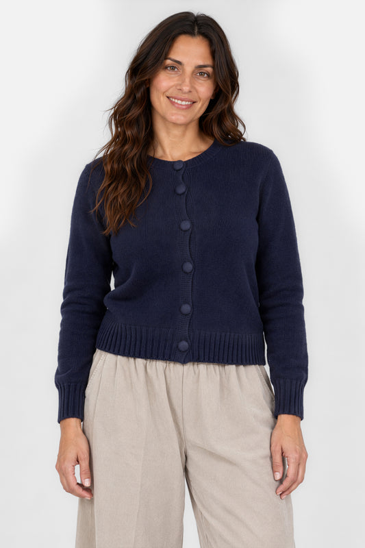 Cloud Two Crew Knit Cardigan