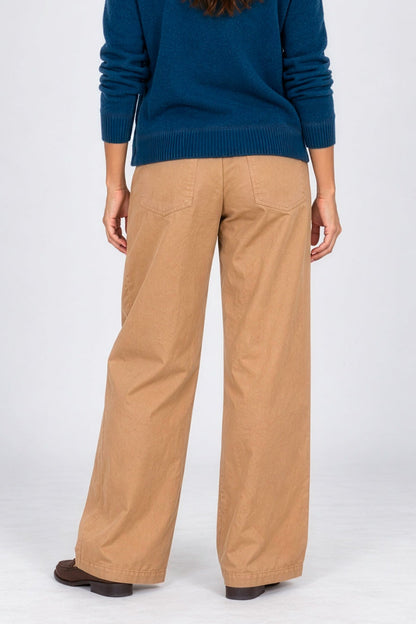 Soft Touch Cotton Wide Leg Trousers