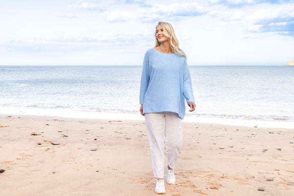 Cloud Two Slash Neck Oversize Jumper