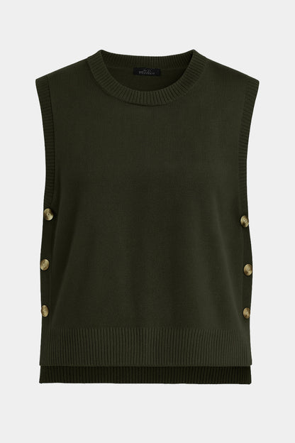 Cloud Two Button Side Vest