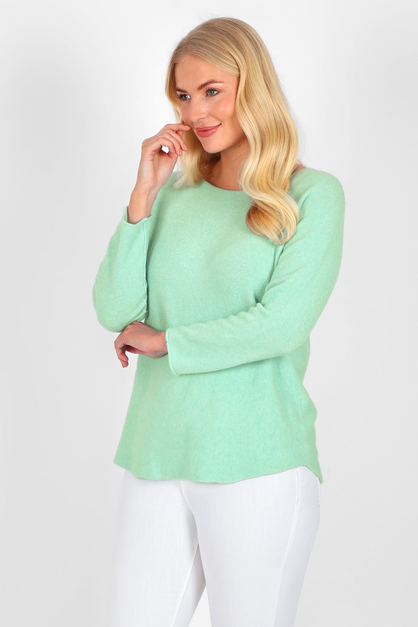 Cloud Two Slash Neck Jumper