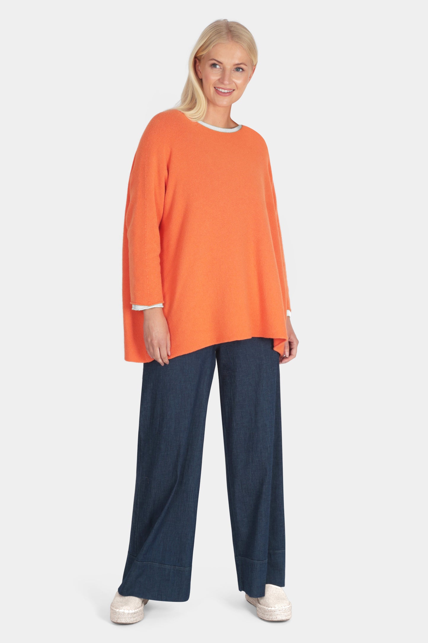 Cloud Two Slash Neck Oversize Jumper