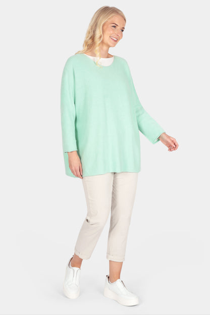 Cloud Two Slash Neck Oversize Jumper