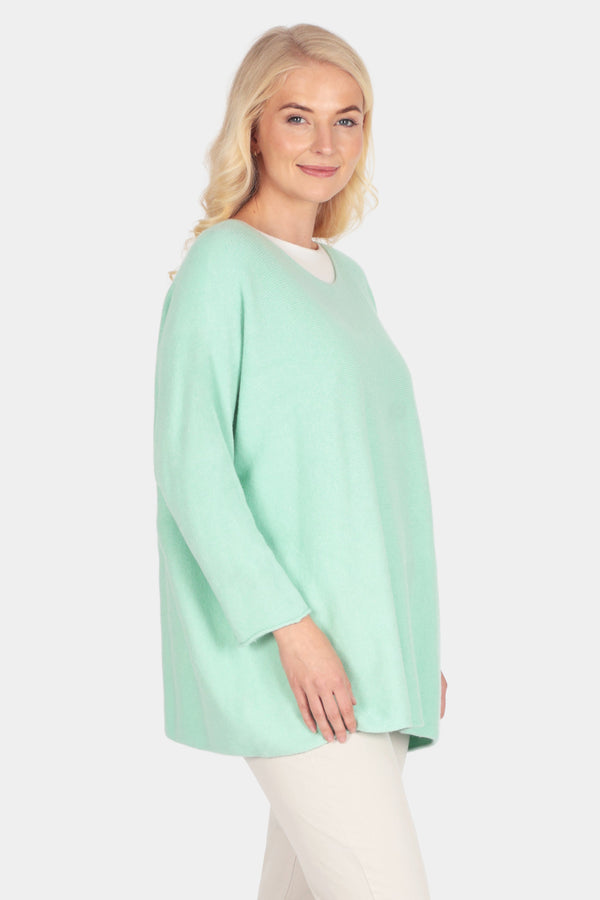 Cloud Two Slash Neck Oversize Jumper