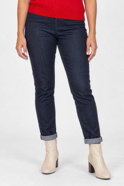 Cotton Stretch Denim Slimfit Trousers