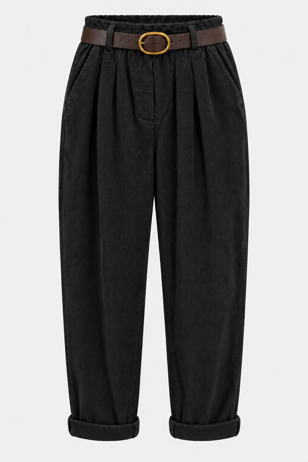 Straight Leg Cotton Cord Trousers