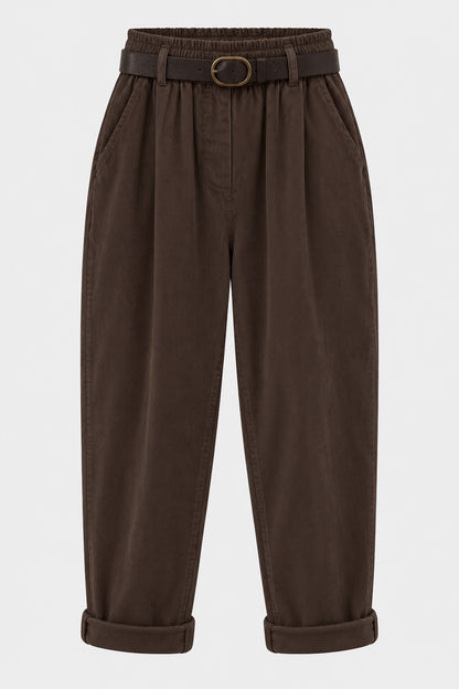 Straight Leg Cotton Cord Trousers