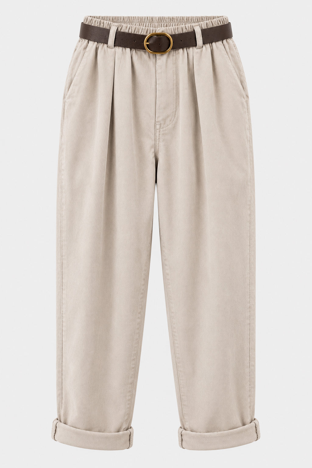 Straight Leg Cotton Cord Trousers