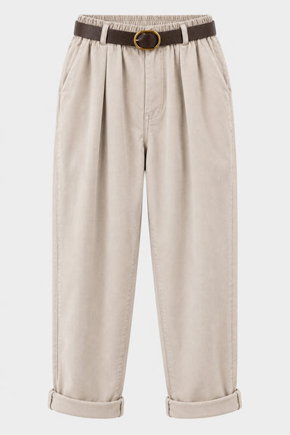 Straight Leg Cotton Cord Trousers