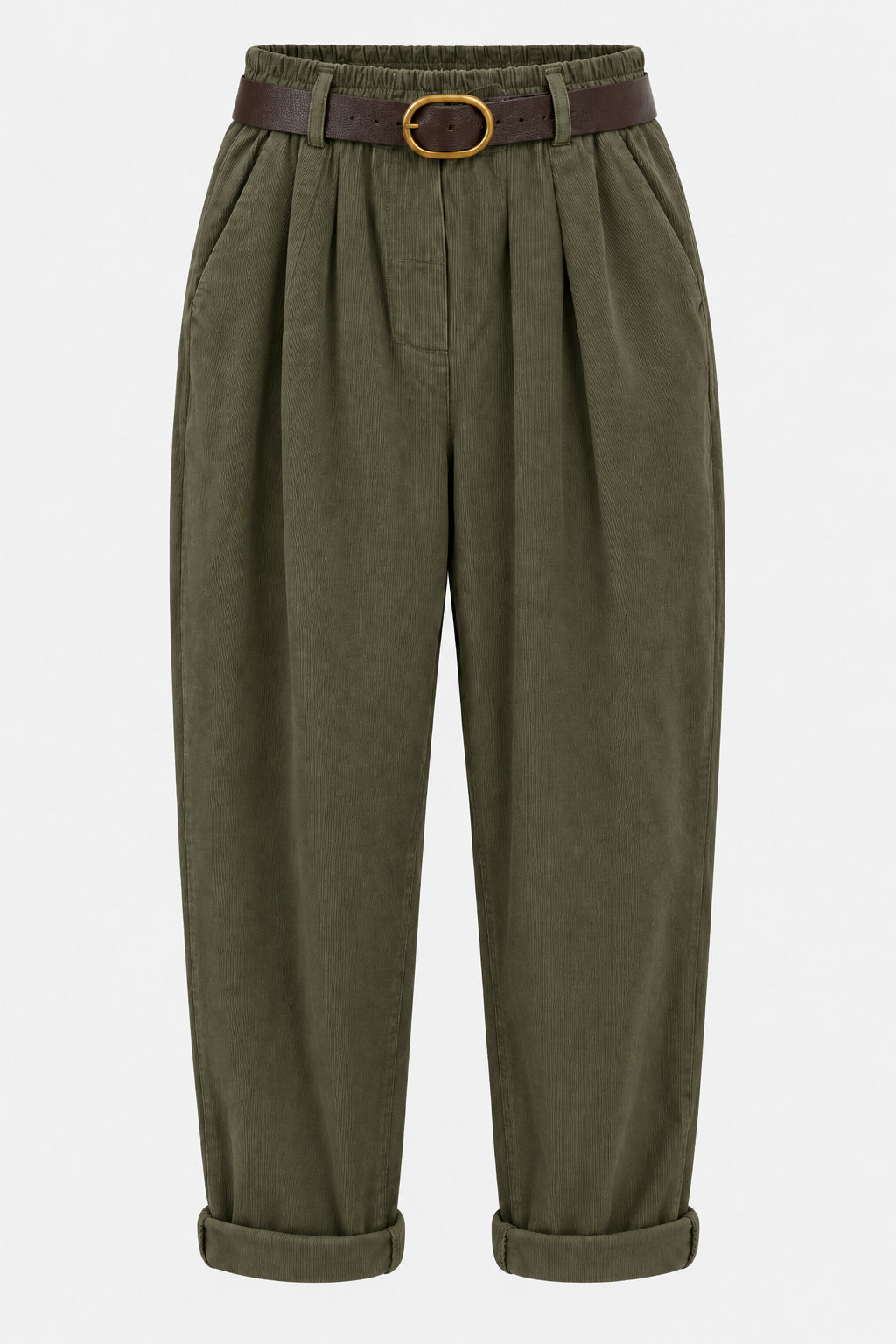 Straight Leg Cotton Cord Trousers