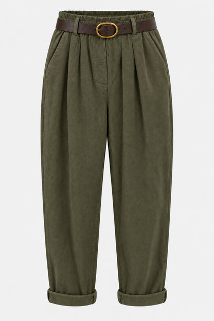 Straight Leg Cotton Cord Trousers