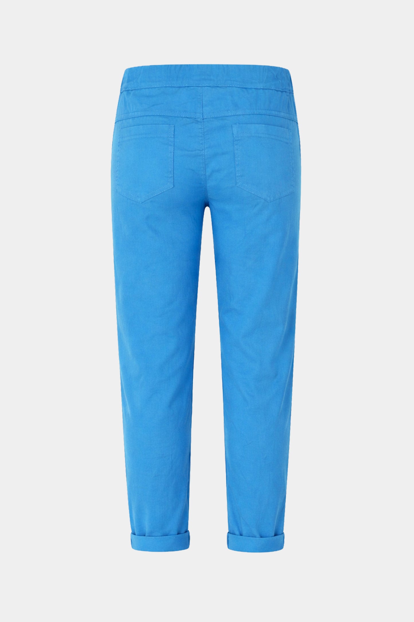 Cotton Straight Tie Waist Trousers