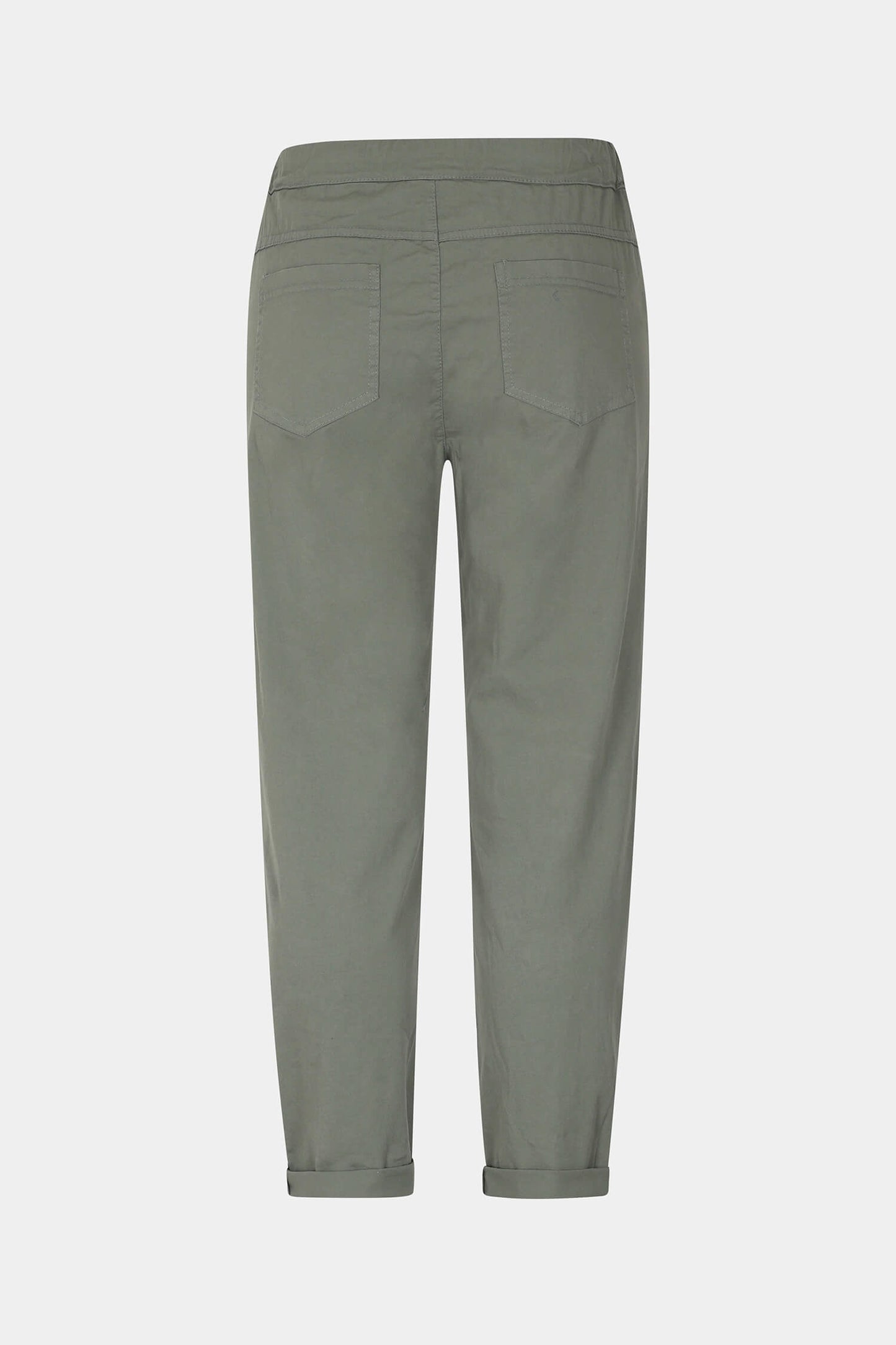 Cotton Straight Tie Waist Trousers