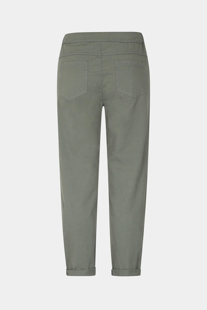 Cotton Straight Tie Waist Trousers