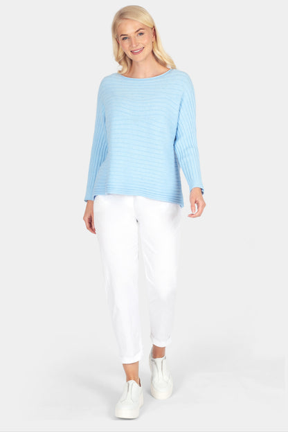 Cotton Straight Tie Waist Trousers