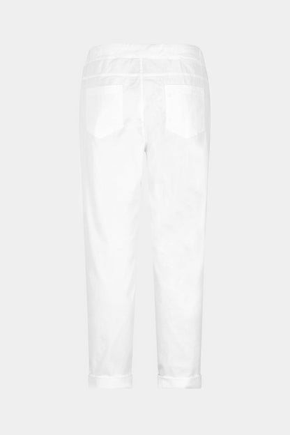Cotton Straight Tie Waist Trousers