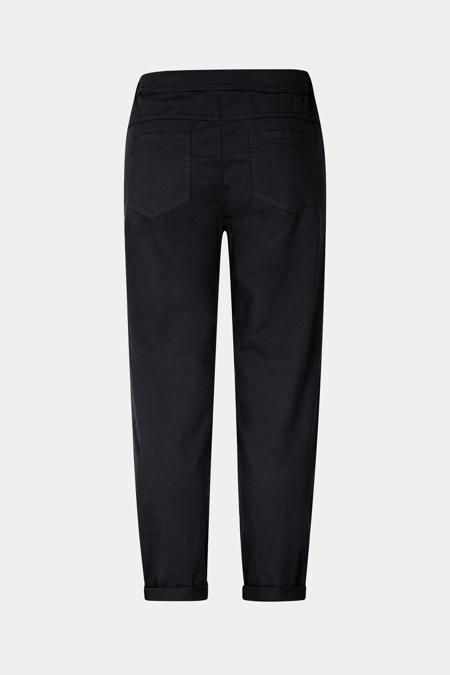 Cotton Straight Tie Waist Trousers