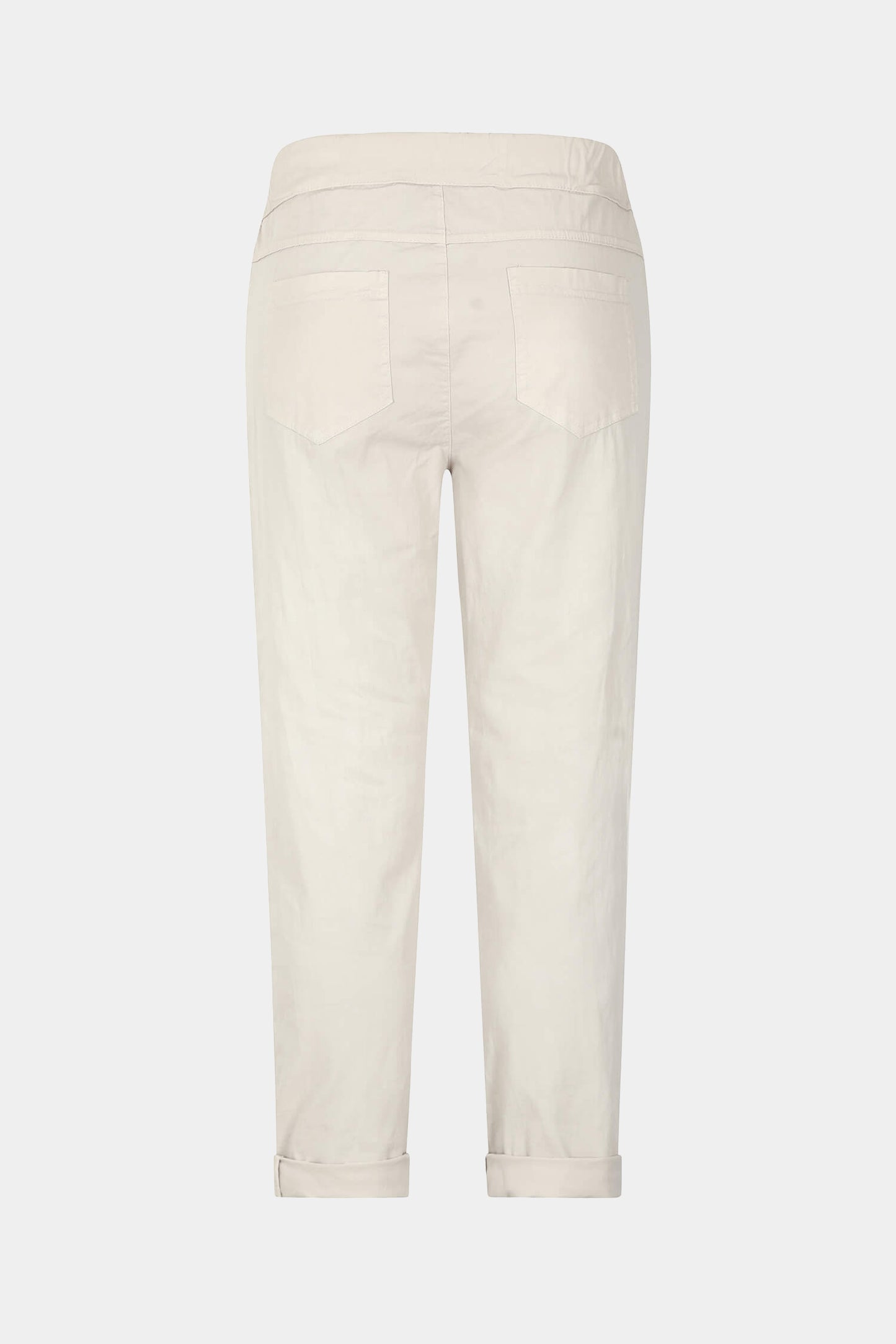 Cotton Straight Tie Waist Trousers