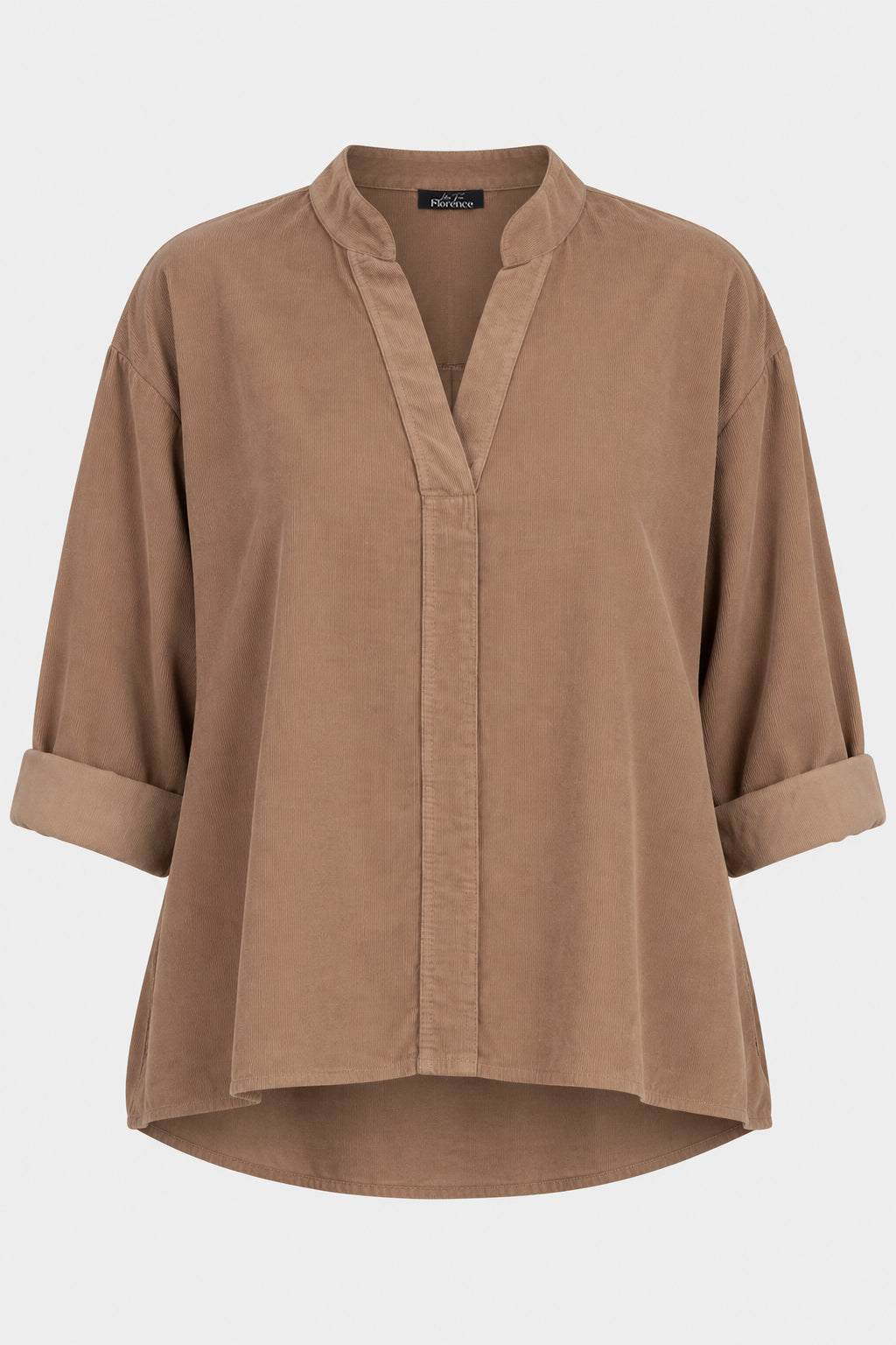 V-Neck Cotton Cord Blouse