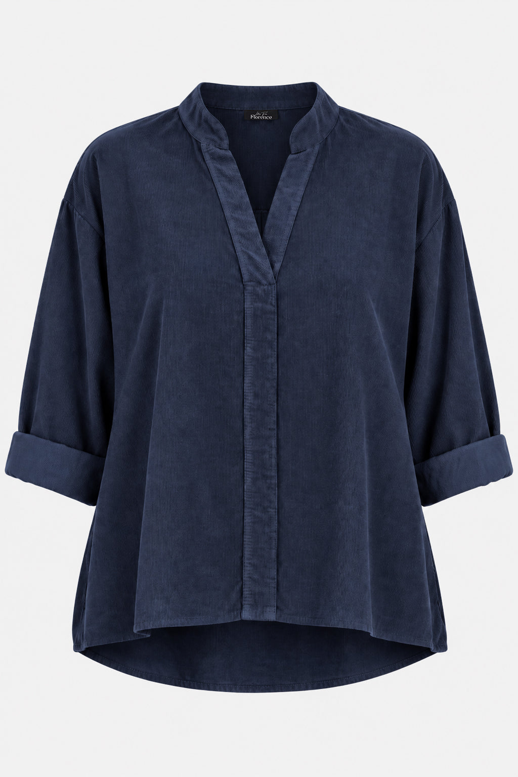 V-Neck Cotton Cord Blouse