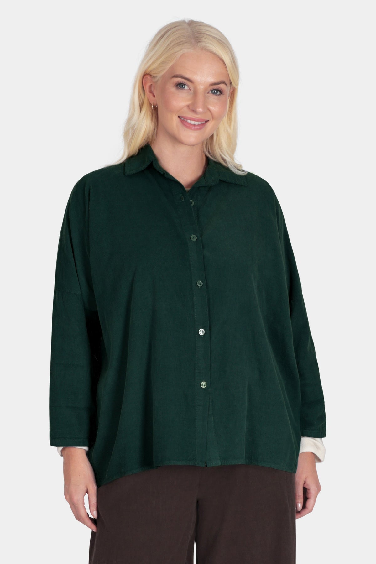 Button Up Cotton Cord Shirt
