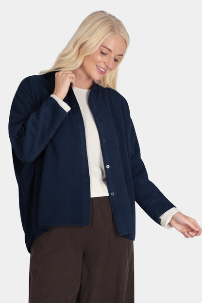Button Up Cotton Cord Shirt