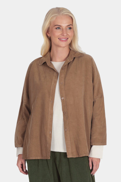 Button Up Cotton Cord Shirt