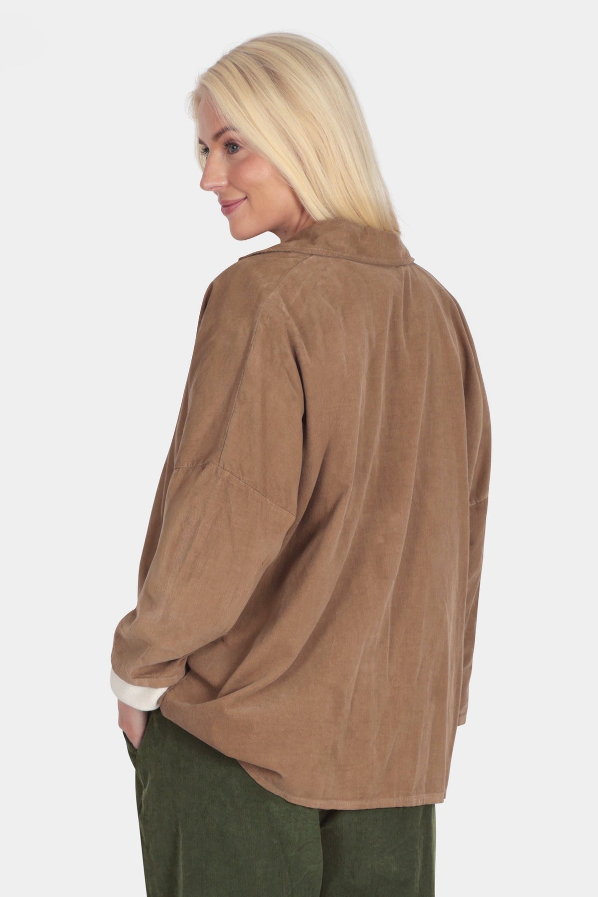 Button Up Cotton Cord Shirt