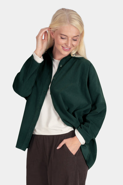 Button Up Cotton Cord Shirt