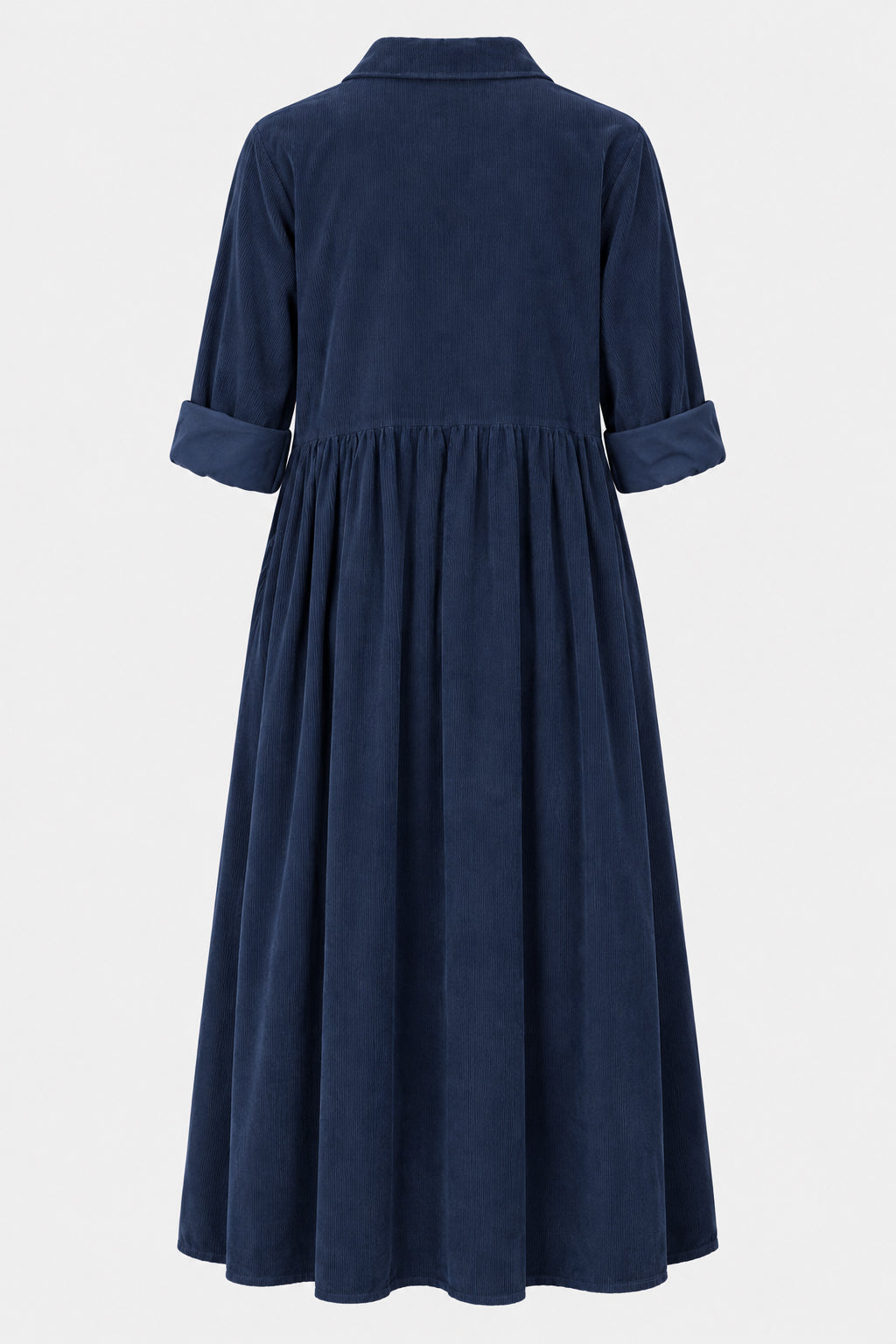 Empire Cotton Cord Shirt Dress