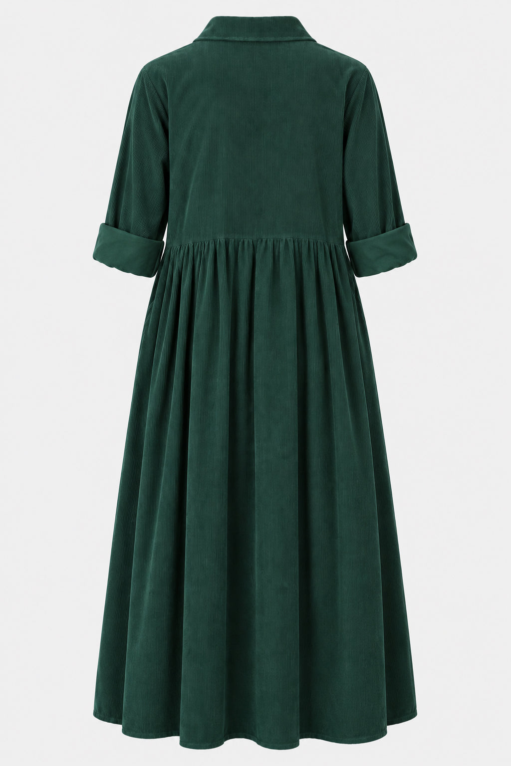 Empire Cotton Cord Shirt Dress