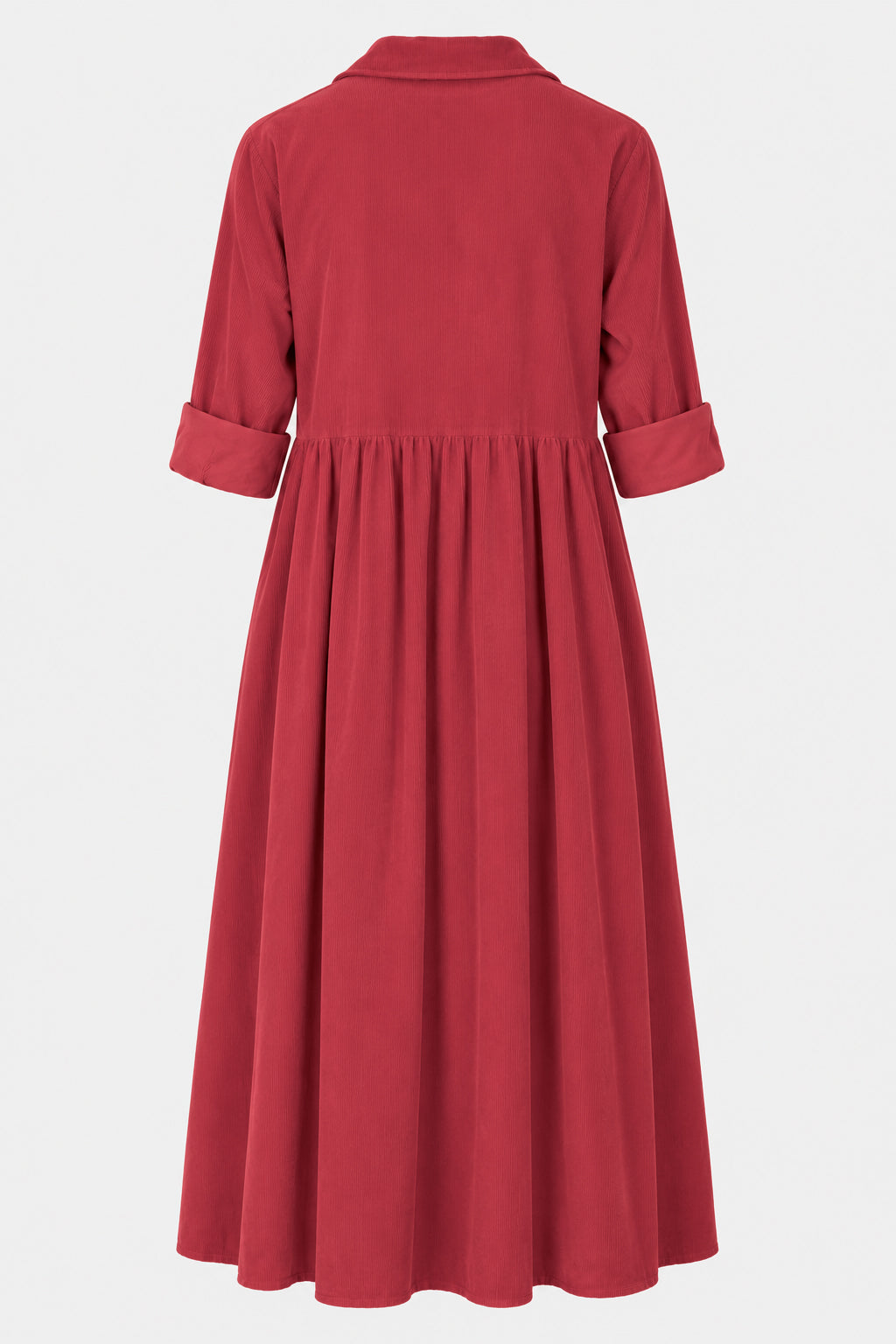 Empire Cotton Cord Shirt Dress