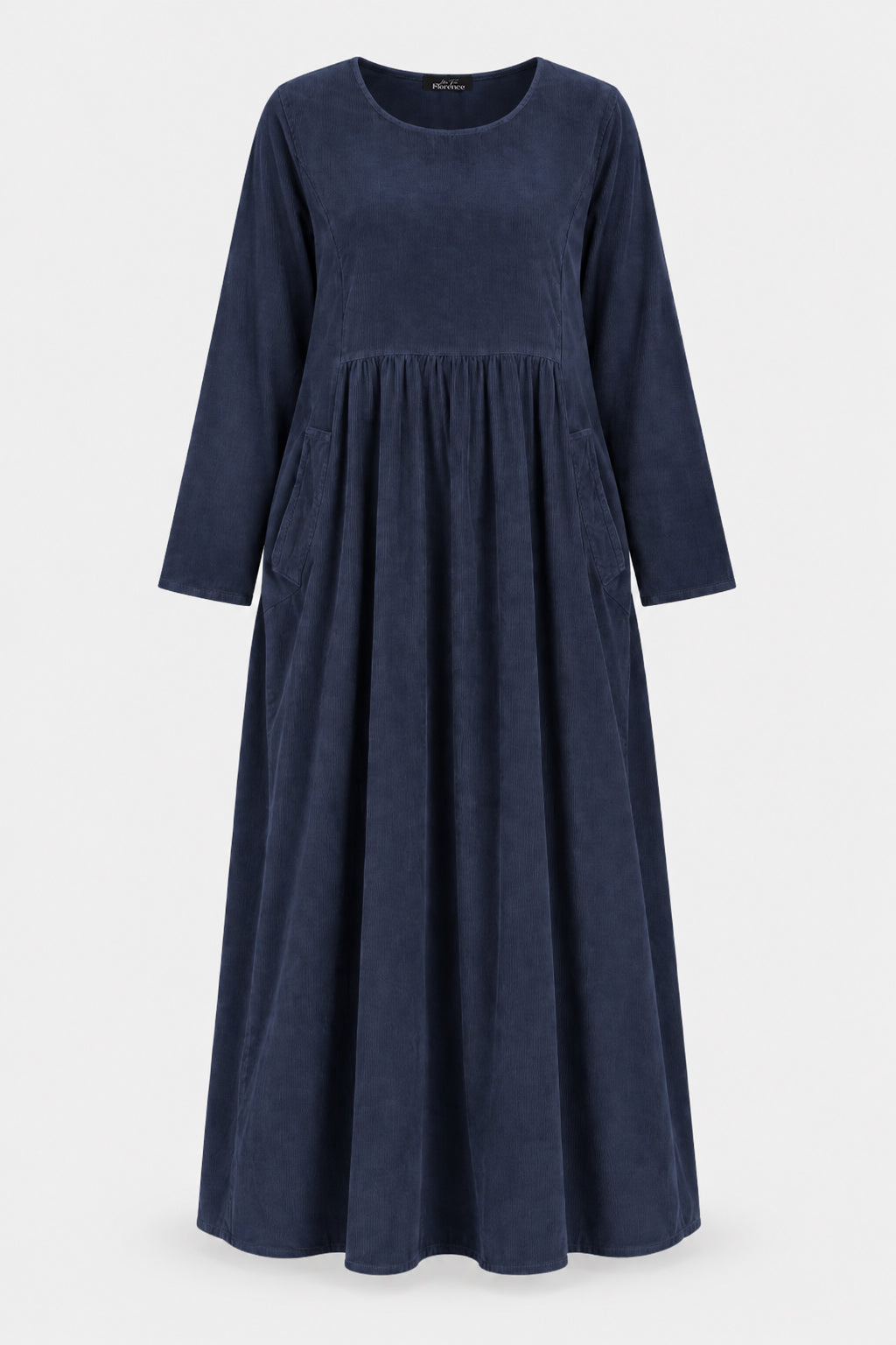 Round Neck Cotton Cord Dress