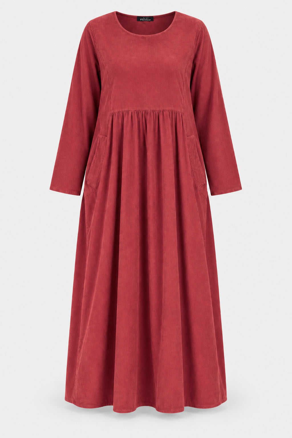 Round Neck Cotton Cord Dress