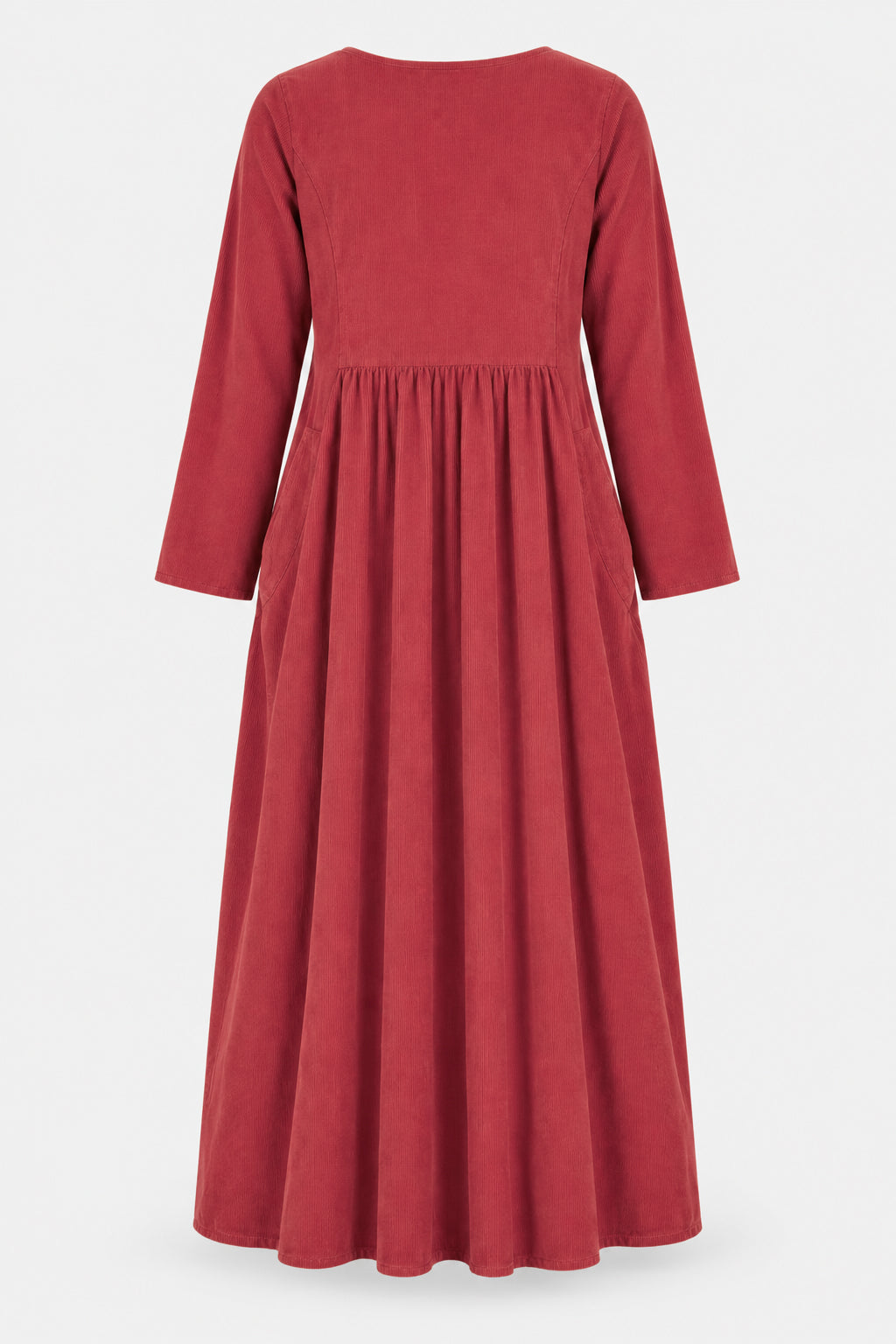 Round Neck Cotton Cord Dress