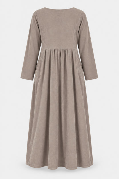 Round Neck Cotton Cord Dress