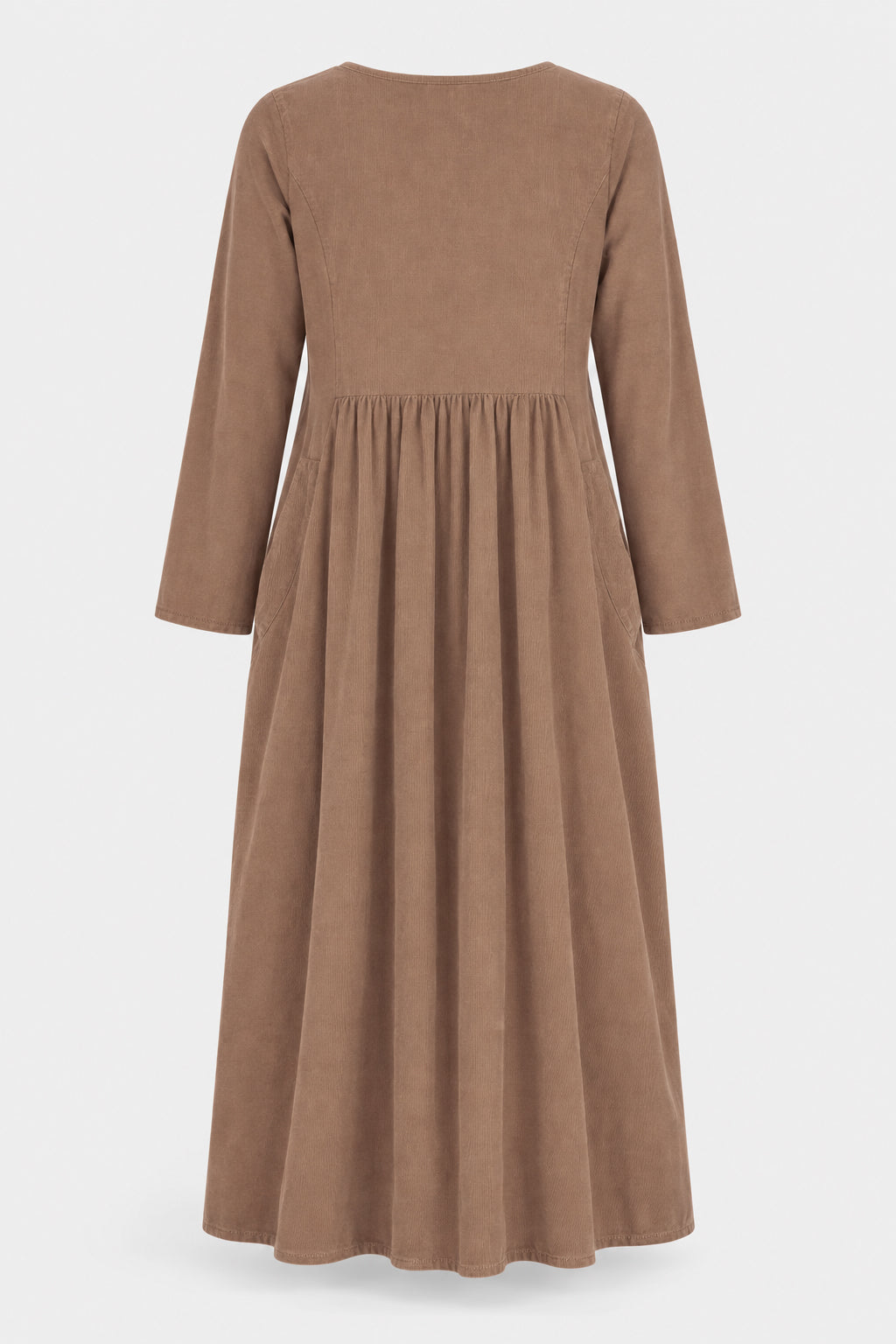 Round Neck Cotton Cord Dress