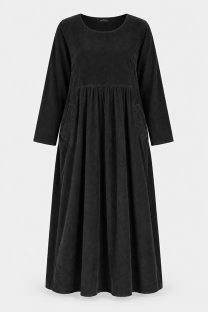Round Neck Cotton Cord Dress