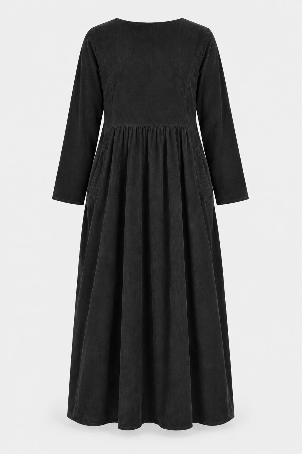 Round Neck Cotton Cord Dress