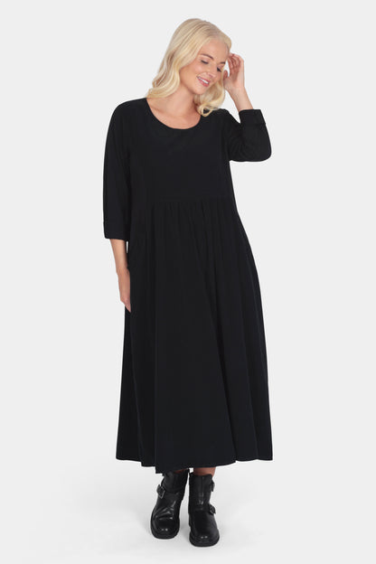Round Neck Cotton Cord Dress